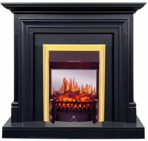 Электрокамин Royal Flame Bradford (Серый графит) с очагом Fobos FX M Brass/Black