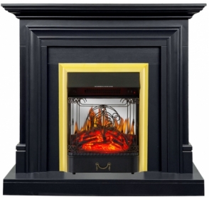 Электрокамин Royal Flame Bradford (Серый графит) с очагом Majestic FX M Brass/Black
