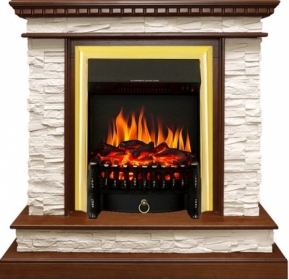 Электрокамин Royal Flame Calgary c очагом Fobos FX Black/Brass