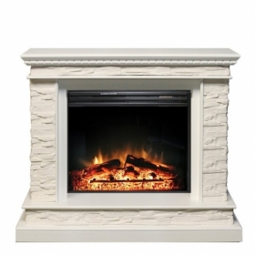 Электрокамин Royal Flame Calgary сланец белый с очагом Jupiter FX New