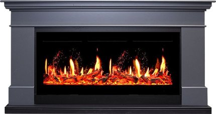 Электрокамин Royal Flame California Graphite Grey серый графит c очагом 5D V-ART 40