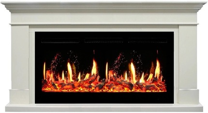 Электрокамин Royal Flame California алебастр c очагом 5D V-ART 40