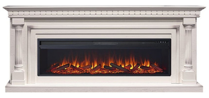 Электрокамин Royal Flame Dallas 60 (cлоновая кость с патиной) с очагом Vision 60 LOG LED