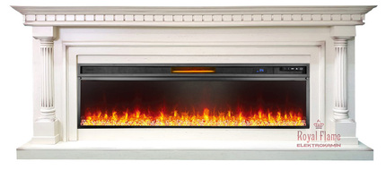Электрокамин Royal Flame Dallas 60 с очагом Vision 60 LED (Слоновая кость с патиной)
