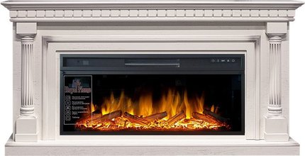 Электрокамин Royal Flame Dallas (слоновая кость с патиной) с очагом Vision 42 LOG LED