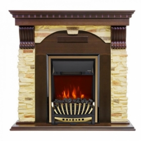 Электрокамин Royal Flame Dublin арочный сланец темный дуб с очагом Aspen Gold