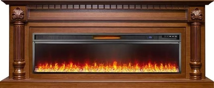 Электрокамин Royal Flame Edinburg 60 (темный орех) с очагом Vision 60 LOG LED