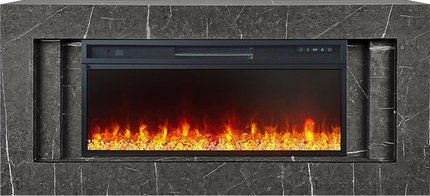 Электрокамин Royal Flame LINE 42 SFT Stone Touch cерый мрамор с очагом Vision 42 LED