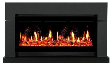 Электрокамин Royal Flame Lindos серый графит c очагом 5D V-ART 40