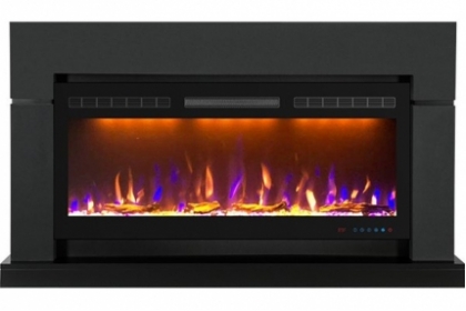Электрокамин Royal Flame Lindos серый графит c очагом Crystal 36 RF