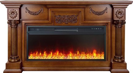 Электрокамин Royal Flame London (орех) с очагом Vision 42 LED