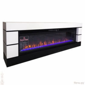 Электрокамин Royal Flame Modern (белый с черным) с очагом Crystal 40 RF