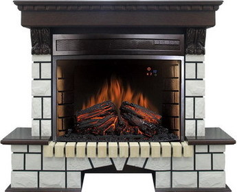 Электрокамин Royal Flame Pierre Luxe с очагом Dioramic 28 (Венге)
