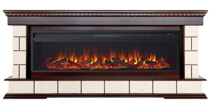 Электрокамин Royal Flame Shateau 60 (темный дуб) с очагом Vision 60 LOG LED