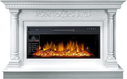 Электрокамин Royal Flame Sicilia (белый) с очагом Vision 42 LOG LED