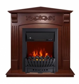 Электрокамин Royal Flame Sorrento угл.(Орех) с очагом Aspen Black