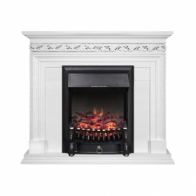 Электрокамин Royal Flame Valletta Белый с очагом Fobos FX Black/Brass