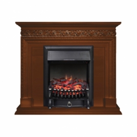 Электрокамин Royal Flame Valletta Орех с очагом Fobos FX Black/Brass