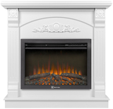Электрокамин (очаг+портал)<br>Electrolux EFP/P-2520LS N с порталом Firelight Barocco 25 белый