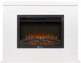 Электрокамин (очаг+портал)<br>Electrolux EFP/P-2520LS N с порталом Firelight Prestigio 25 камень белый, шпон белый дуб