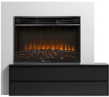 Электрокамин (очаг+портал)<br>Electrolux EFP/P-3020LS N с порталом Firelight Combi 30 белый, черный