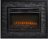 Электрокамин (очаг+портал)<br>Electrolux EFP/P-3020LS N с порталом Firelight Loft 30 камень черный, черная эмаль