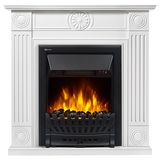 Электрокамин (очаг+портал)<br>Electrolux Frame Classic шпон белый с очагом Classic EFP/P- 1020LS