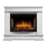 Электрокамин (очаг+портал)<br>Electrolux Scala 25 сланец скалистый белый шпон белый дуб с очагом 25 дюймов (EFP/P - 2520LS)