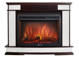 Электрокамин (очаг+портал)<br>Electrolux Scala 30 сланец скалистый белый, тёмный дуб с очагом 33 дюйма (EFP/P - 3320RLS)