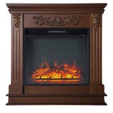 Электрокамин (очаг+портал)<br>InterFlame Берта Люкс (темный дуб) с очагом Foton 23