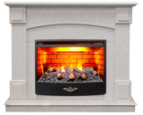 Электрокамин (очаг+портал)<br>Real-Flame CAROLINA MARBLE 24/25.5 WT-F714 с очагом FIRESTAR 25.5 3D