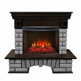 Электрокамин (очаг+портал)<br>Real-Flame Country LUX Rock 25/25,5 с очагом Evrika 25,5 LED