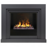 Электрокамин (очаг+портал)<br>Real-Flame Stanley 26 GR с очагом Black вставка  3D Cassette 630