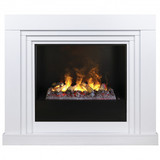 Электрокамин (очаг+портал)<br>Real-Flame Stanley 26 WT с очагом Black вставка  3D Cassette 630