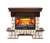 Электрокамин (очаг+портал)<br>Real-Flame Stone 25/25,5 AO с очагом 3D Firestar 25,5