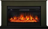 Электрокамин (очаг+портал)<br>Royal Flame BERGEN темная олива c очагом Vision 42 LOG LED