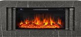 Электрокамин (очаг+портал)<br>Royal Flame LINE 42 SFT Stone Touch cерый мрамор с очагом Vision 42 LOG LED