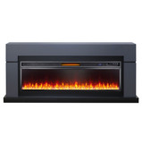 Электрокамин (очаг+портал)<br>Royal Flame Lindos Graphite Grey с очагом Vision 60 (Серый графит)