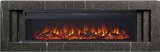 Электрокамин (очаг+портал)<br>Royal Flame Line 60 SFT Stone Touch cерый мрамор с очагом Vision 60 LOG LED