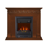 Электрокамин (очаг+портал)<br>Royal Flame Valletta Орех с очагом Aspen Black/Gold